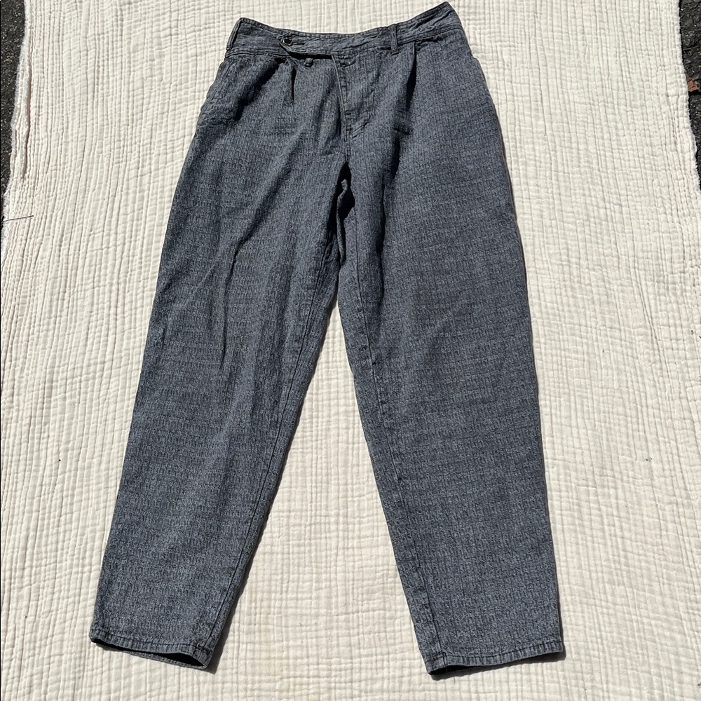 Vintage 80s Men Zeppelin Baggy Gray Acid Wash Jeans sz 30